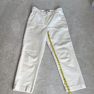 Everlane Corduroy Pants in Ivory Cream size 2
